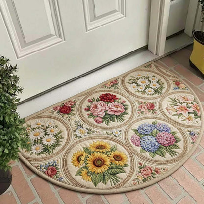 Spring Bloom Quilted Welcome Mat GFTOQA1701