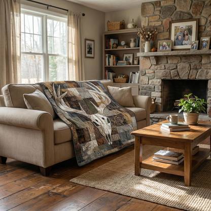 Deer Serenity Quilted Blanket GFTOTP15490