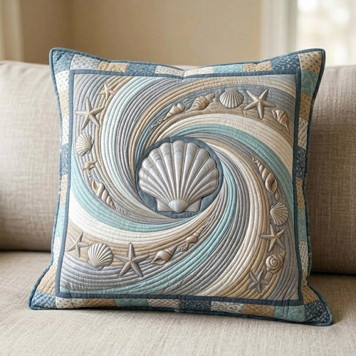 Coastal Whisper Quilted Pillow Case GFTOTP18979