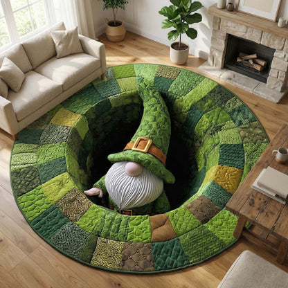 Lucky Gnome Quilted Round Mat GFTOQM3061