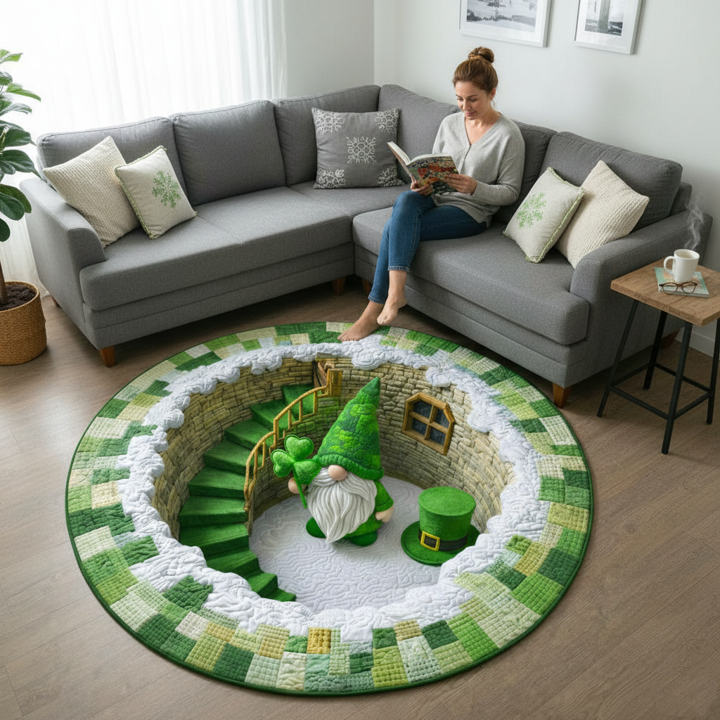 Patrick Day Quilted Round Mat GFTONT6639