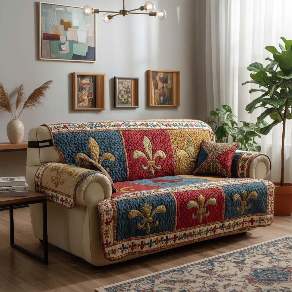 Patch Fleur Quilted Sofa Cover GFTOQM2210