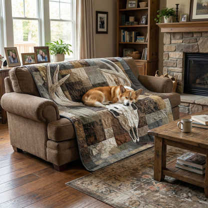 Deer Serenity Quilted Blanket GFTOTP15490