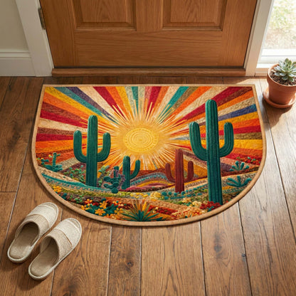 Radiant Cactus Quilted Welcome Mat GFTOQM2700