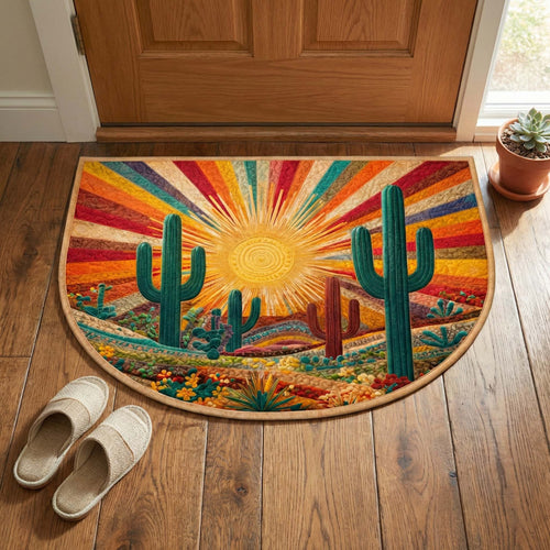 Radiant Cactus Quilted Welcome Mat GFTOQM2700