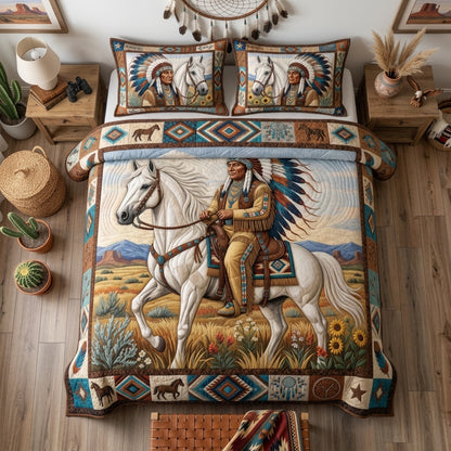 Native Legacy 3-Piece Quilted Bedding Set GFTONMU1381