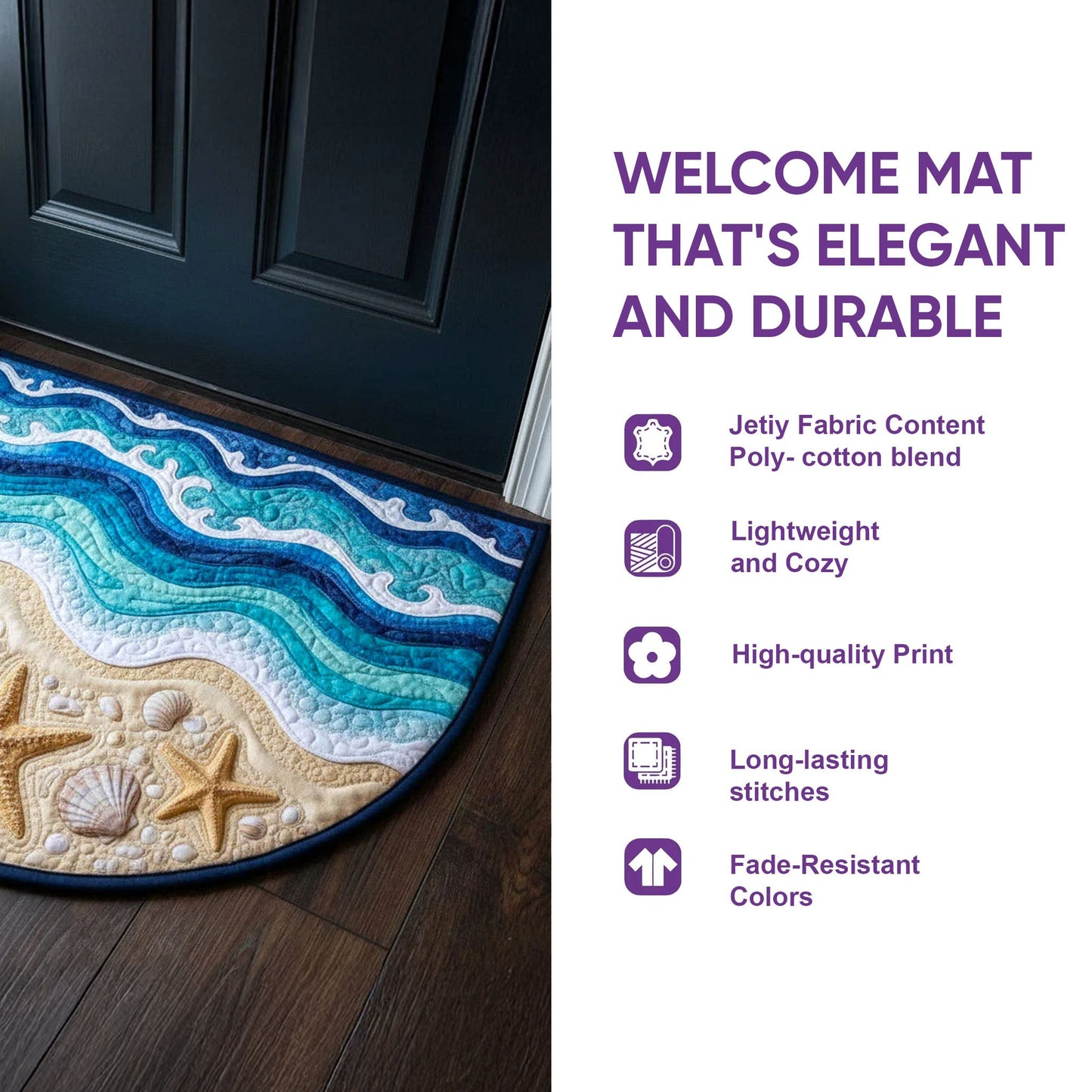 Ocean Breeze Quilted Welcome Mat GFTOTG3361