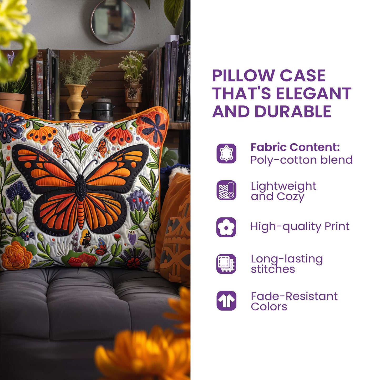 Prairie Horse Quilted Pillow Case GFTOQM2524