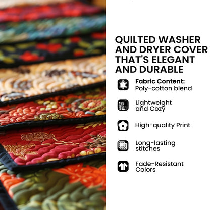 Golden Buzz Quilted Washer and Dryer Cover GFTOQM2001