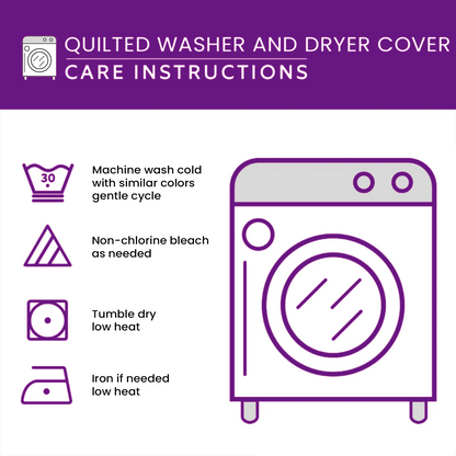 Ocean Breeze Quilted Washer and Dryer Cover GFTOMA4278