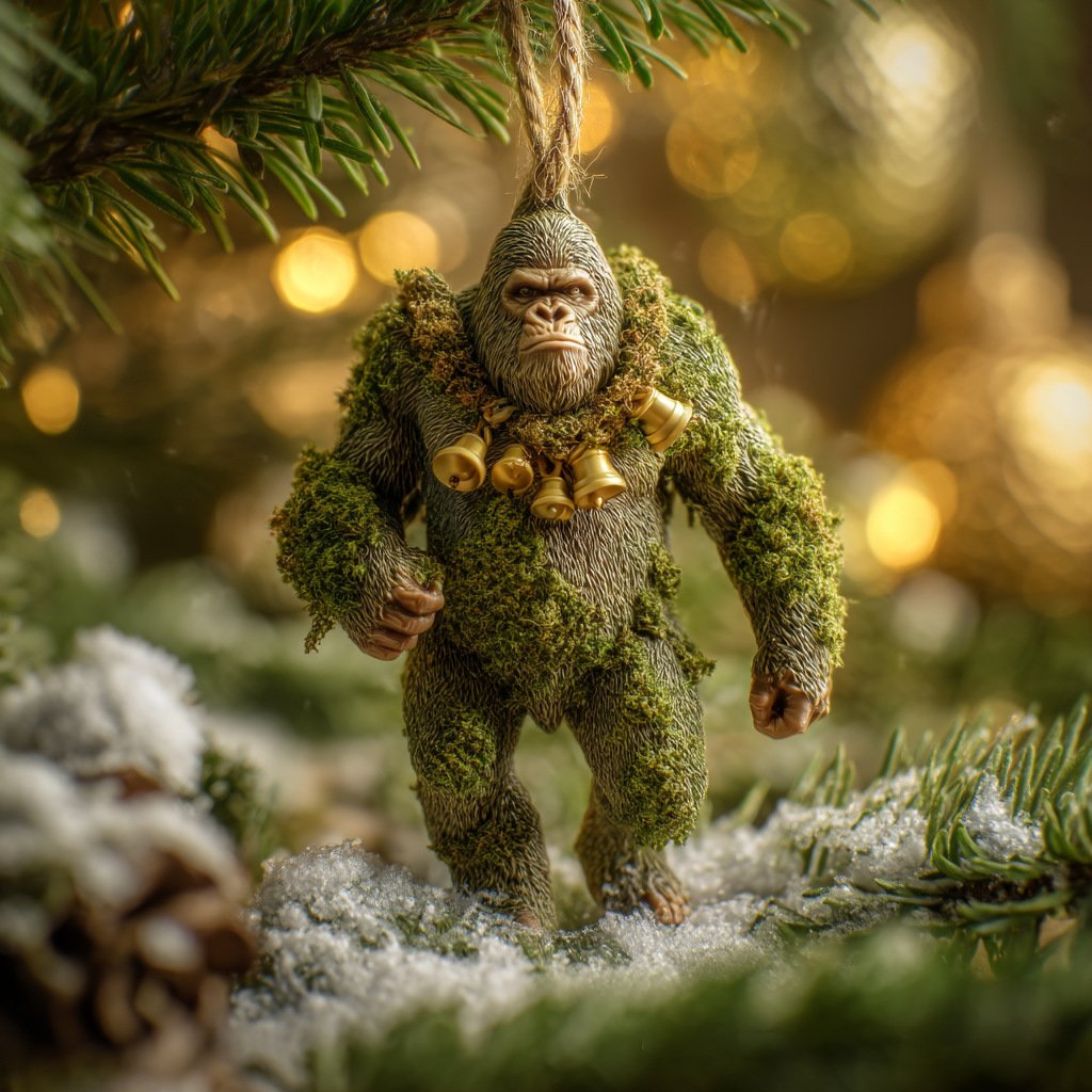 2026 Wildlife Wonders Bigfoot Christmas Mica Ornament