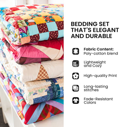 Nature Antlers 3-Piece Quilted Bedding Set GFTOYC3000