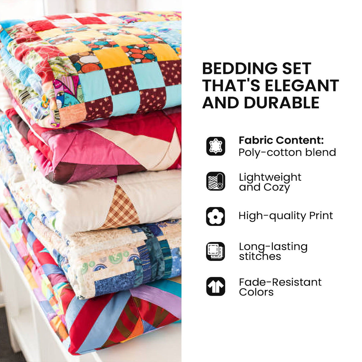 Floral Garden 3-Piece Quilted Bedding Set GFTOMA10708