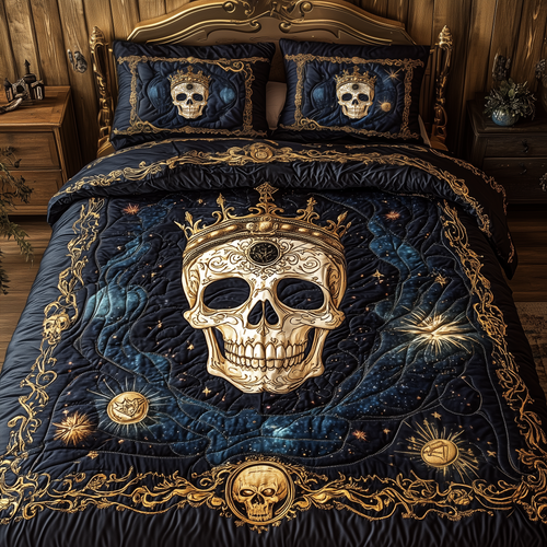 Celestial Reign of Death 3-Piece Quilted Bedding Set GFTOHD5073
