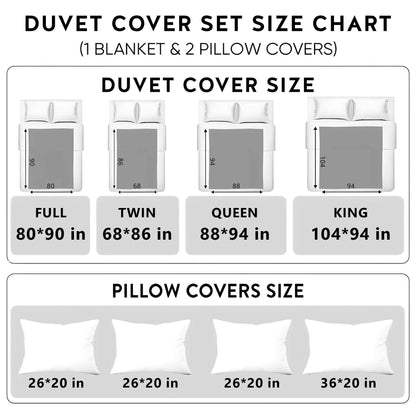 Whimsical Highland Cow Duvet Cover Set GFTONL7123