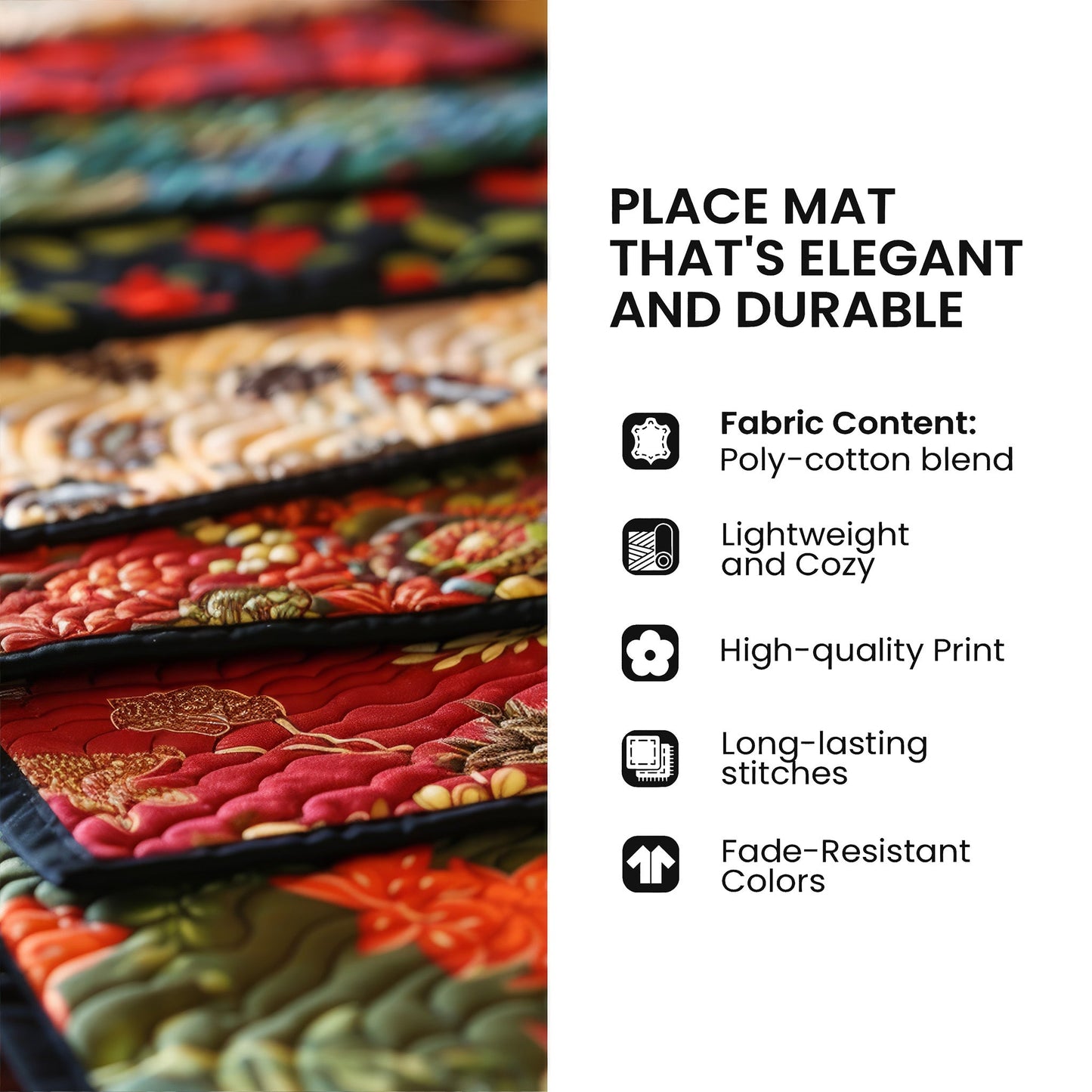 Snowy Village Quilted Placemat GFTOQM1325