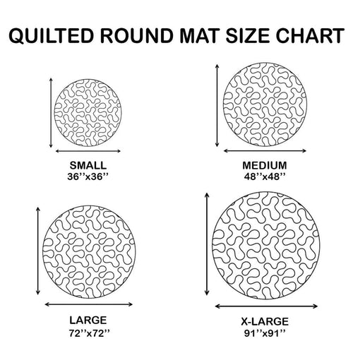 Santa Christmas Gifts Quilted Round Mat GFTOPND3044 C2