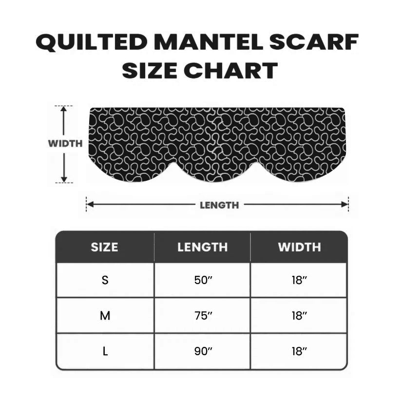 Rustic Forest Patchwork Quilted Mantel Scarf GFTOTP22824