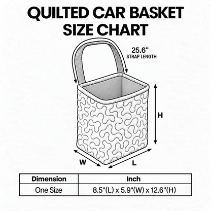 Coastal Whisper Quilted Car Basket GFTOTP22619