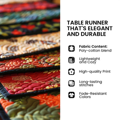 Jewel Turtle Quilted Table Runner GFTOQM999