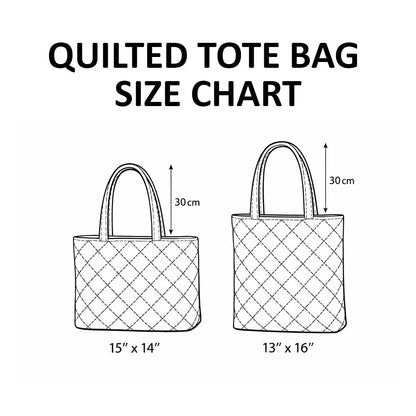 Black Cat Moon Window Quilted Tote Bag GFTOPND602