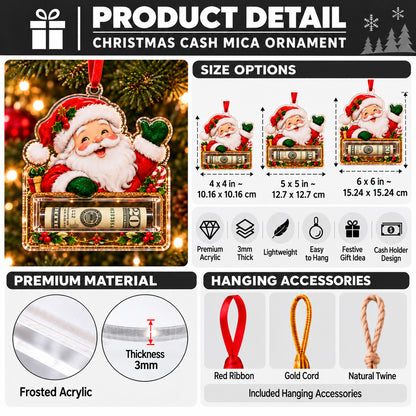Nativity Scene Christmas Cash Mica Ornament GFTOTP23146