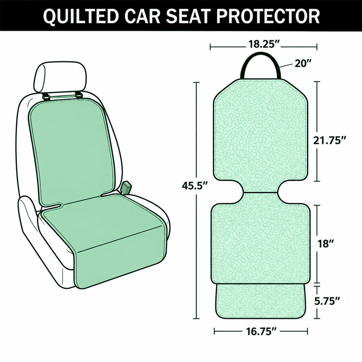 Bear Country Patchwork Quilted Car Seat Protector GFTOHNL4361